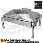 Stackable Commercial Electric Chafing Dish  Dual Heating System Mechanical Hinge